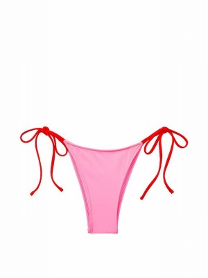 Pink Victoria Secret Love Tie Side Frankiesmary Bikini Bottom | VILYH8791