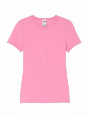 Pink Victoria Secret Moonstone Soft Stretch T Shirts | VZYRD2016