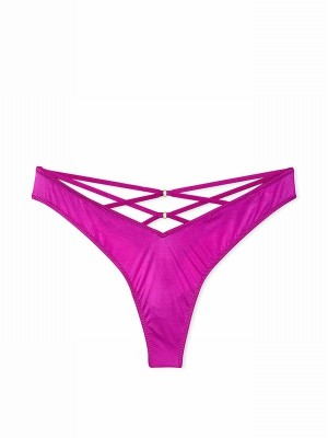 Pink Victoria Secret Outrageous Thong Underwear | KBAWZ6718