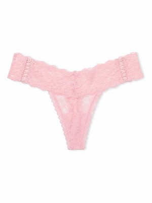 Pink Victoria Secret Pretty Blossom Thong Underwear | MLWTY1528