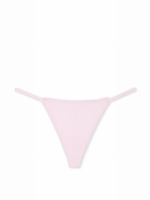 Pink Victoria Secret Tulip G String Cotton Underwear | LZBMU1486
