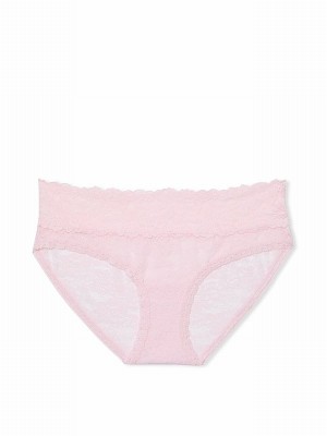 Pink Victoria Secret Tulip Hipster Floral Lace Underwear | RAXSD4736