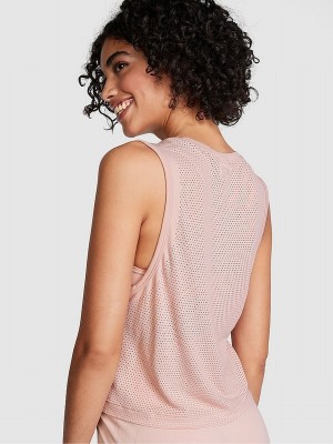Pink Victoria Secret Wanna Be Drapey Muscle Tops | EXNHD3965