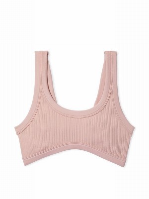 Pink Victoria Secret Wanna Be Seamless Low Impact Sports Bra | CJAFR3528