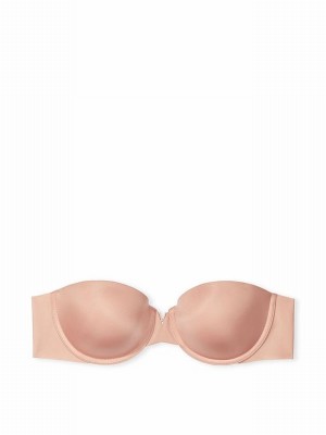 Pink / Beige Victoria Secret Evening Blush Nude Smooth Multiway Strapless Push Up Bras | EKQHS4318