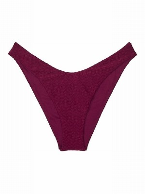 Pink / Dark Red Victoria Secret Rouge Fishnetzilian Bikini Bottom | PJYIQ9452