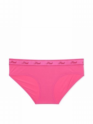 Pink / Rose Victoria Secret Hipster Soft Stretch Logo Underwear | VRTCL8763