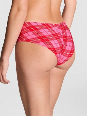 Pink / Rose Victoria Secret Plaid Cheeky No Show Underwear | YMZEA3452