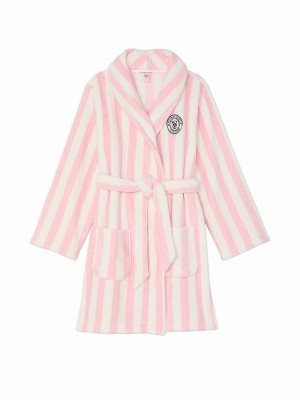 Pink / Stripes Victoria Secret Cosying Gown Nightwear | JBEMS9670