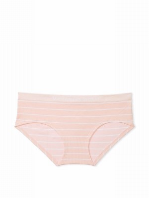 Pink / Stripes Victoria Secret Purest Hipster Underwear | BXUWP3165