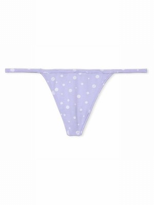 Purple Victoria Secret Cloud Cotton G String Underwear | MEHOU6138
