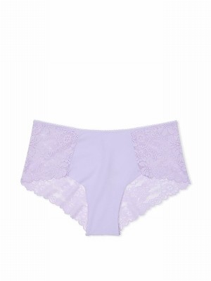 Purple Victoria Secret Cloud Lace Trim Cheeky No Show Underwear | FGJYQ3027