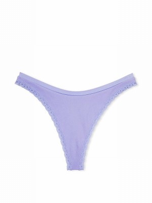 Purple Victoria Secret Cloud Thong Seamless Underwear | ANUSO0593
