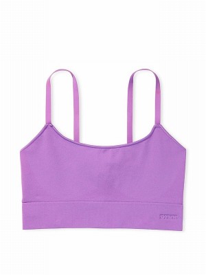 Purple Victoria Secret Glazed Violet Sports Bra | NIVXJ8563