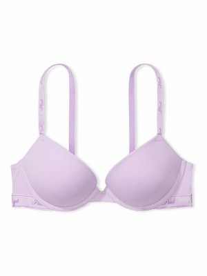 Purple Victoria Secret Pastel Lilac Super Push Up Bras | SZAPG1976