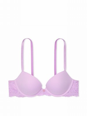 Purple Victoria Secret Silky Lilac Push Up Bras | SQJRG0935