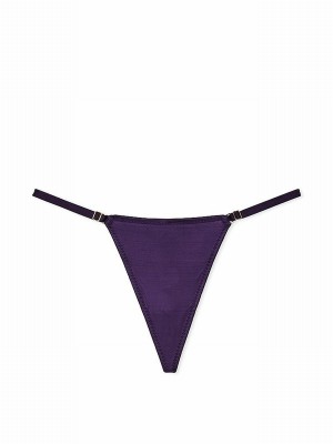 Purple Victoria Secret Stained Glass Adjustable G-String Underwear | HTCMK3105