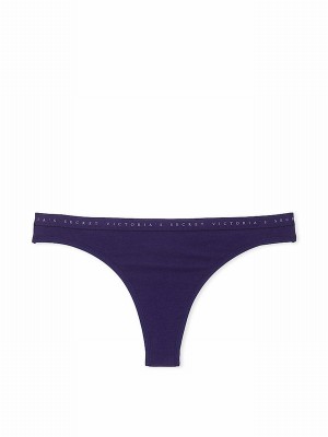 Purple Victoria Secret Stained Glass Thong Underwear | QBRWS4091