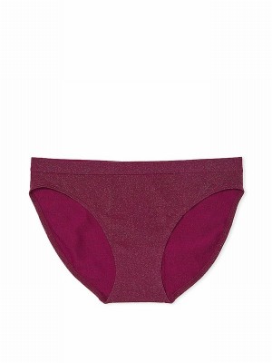 Purple / Dark Red Victoria Secret Plum Rouge Bikini Underwear | UMDEX1562