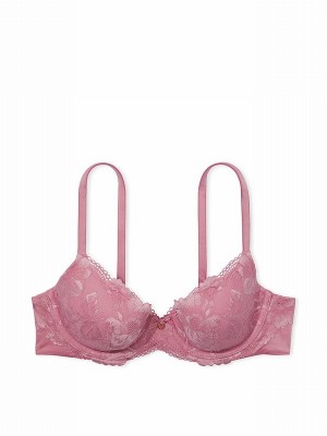 Purple / Pink Victoria Secret Dusk Mauve Demi Bras | LXVQA4983