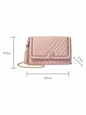 Purple / Pink Victoria Secret Orchid Blush Mini Crossbody Bags | NSVJK1508