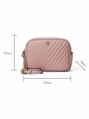 Purple / Pink Victoria Secret Orchid Blush Crossbody Bags | DTFIB3872