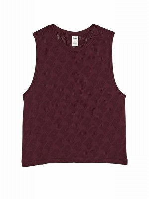 Purple / Rose Victoria Secret Seamless Drapey Muscle Tops | BGQJI5723