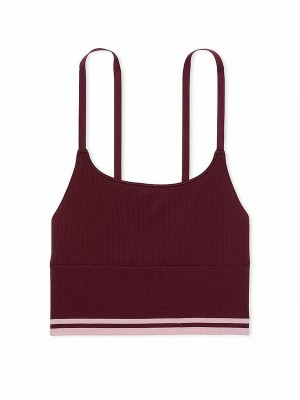 Purple / Rose Victoria Secret Seamless Longline Scoop Top Sports Bra | EXCPK0913