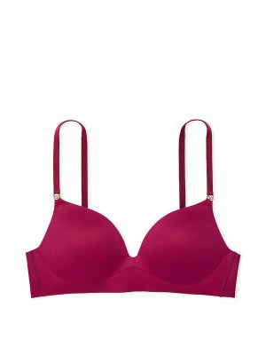 Red Victoria Secret Campari Non WiPush Up Smooth Bras | ILEUK3856