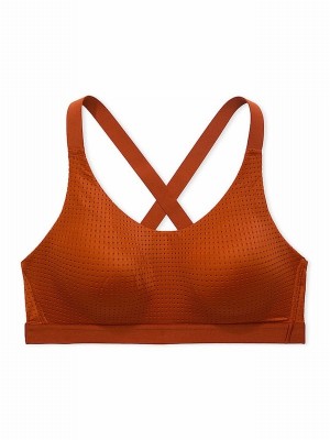 Red Victoria Secret Etruscan VSX Lightweight Mesh Medium Impact Bras | CKATD1054
