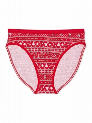 Red Victoria Secret Fairisle Brief Underwear | NTQKD8160