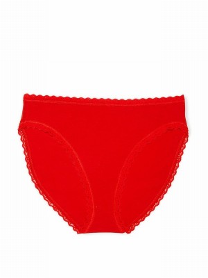 Red Victoria Secret Lipstick Brief Underwear | KLSHQ2451