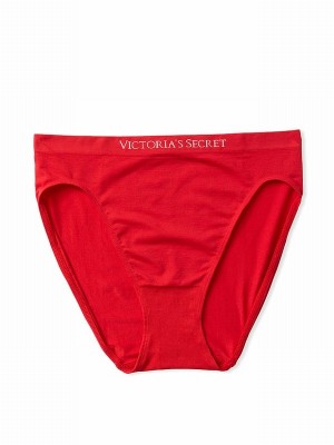 Red Victoria Secret Lipstick Brief Underwear | YZKNR6913