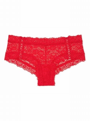Red Victoria Secret Lipstick Cheeky Underwear | LQMWN8504