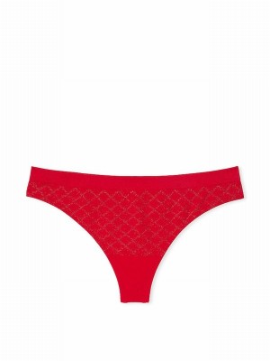 Red Victoria Secret Lipstick Thong Underwear | VFHQA1697
