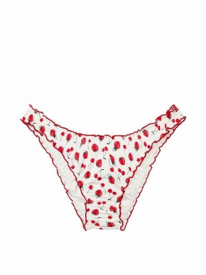 Red Victoria Secret Summer Berries Cheeky Frankies Hudson Bikini Bottom | XFLSZ3864
