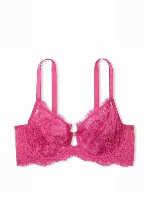 Rose / Pink Victoria Secret Luscious Lace Full Cup Bras | PLEUZ5018