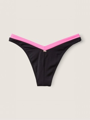 Rose / Pink Victoria Secret Radiant Colour Block Cheeky Bikini Bottom | SYTWJ3684