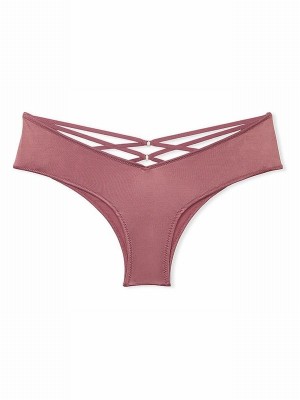 Rose / Pink Victoria Secret Vintage Cheeky Underwear | UYAWD7305