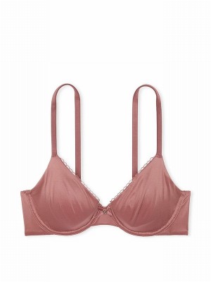 Rose / Pink Victoria Secret Vintage Demi Invisible Lift Minimiser Bras | ZTSEP8450