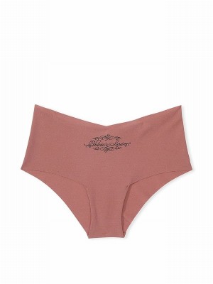 Rose / Pink Victoria Secret Vintage Script Cheeky Underwear | QTHCD4987