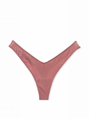 Rose / Pink Victoria Secret Vintage Thong Underwear | BGXMT1820