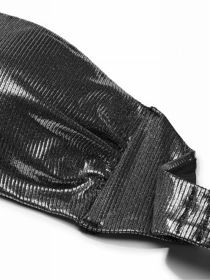 Silver Victoria Secret Foil Rib Bandeau Bikini Top | WTNFV3219