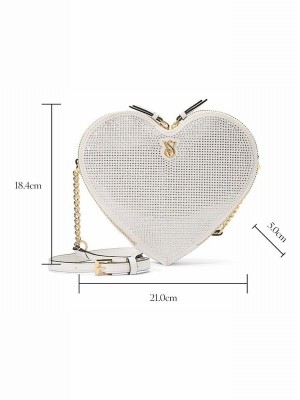 Silver Victoria Secret Iconic Shoulder Bags | JMNHQ6310