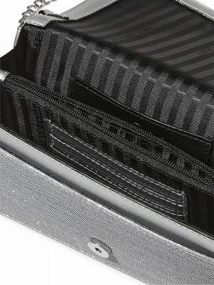 Silver Victoria Secret Mini Crossbody Bags | RCVKY1208