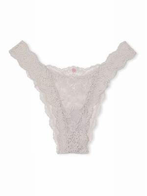 Silver / Grey Victoria Secret Pearl Lacezilian Underwear | TNUQB9702