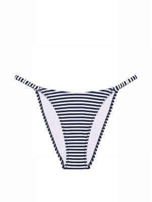 Stripes / Blue Victoria Secret Flamingo Cheeky Bikini Bottom | GYEIS6759
