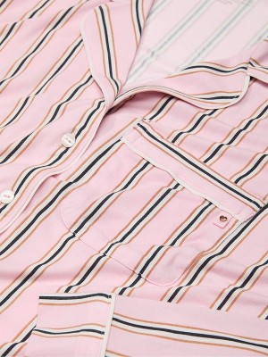 Stripes / Pink Victoria Secret Pretty Blossom Modal Long Nightwear | OHEMI6120