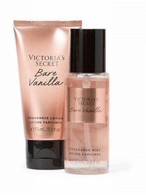 Victoria Secret Bare Vanilla 2 Piece Body Mist and Lotion Gift Set Perfume | DKWEM0615