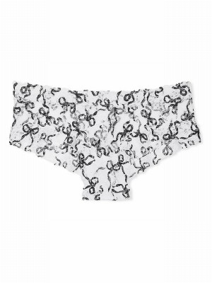 White Victoria Secret Bows Cheeky Underwear | CUVWZ8670